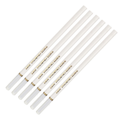 Lápis De Arte, 6 Peças, Lápis De Carvão Branco Não Tóxico 0