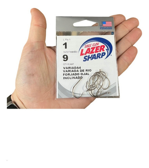 Anzuelos Eagle Claw Lazer Sharp L1n N° 1 Boga Carpa Variada 0