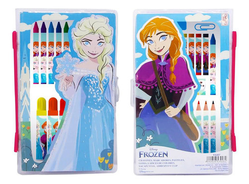 Set De Arte Escolar Regalo Frozen Licencia Oficial! 0