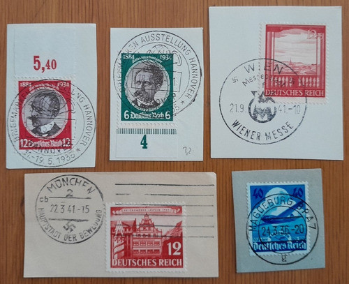 Estampillas Alemania Reich Matasellos Conmemorativos 0