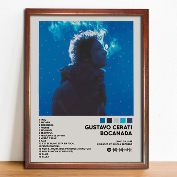 Gustavo Cerati Poster Album Bocanada En Cuadro 0