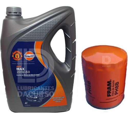 Kit De Filtro De Aceite Fram Ford Falcon Taunus + 4 Lt 20w50 0