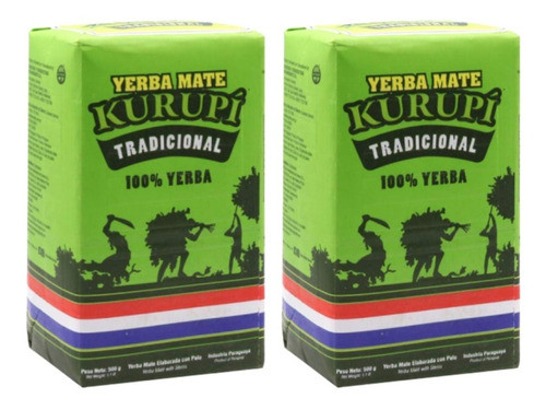 Kit 2 Ervas Mate Tradicional 500 Gramas Original - Kurupí 0