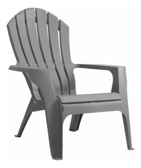 Set 4 Sillas Reposeras Miami Exterior Jardin Blanco O Gris 1