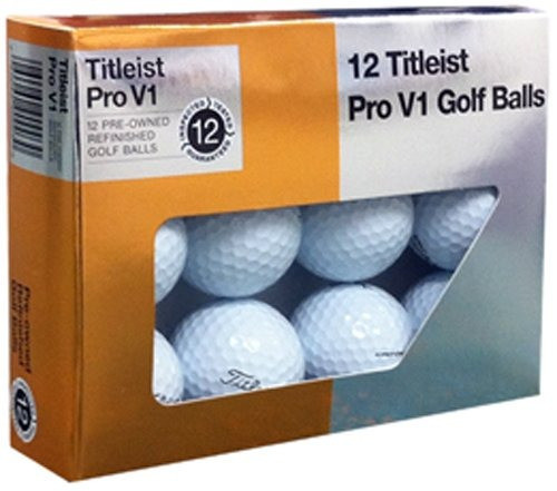 Titleist Profesional V1x Mint Refinished Golf Ball, Blanco 0