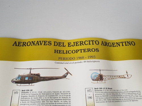 Poster Aviones Antiguos Ejército Argentino Mag 57298 1