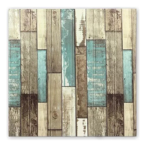 Placa Decorativa Autoadhesiva Revestimiento Madera Vintage 0
