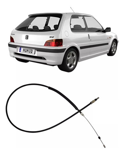Juego Cable De Freno Peugeot 106 Campana X 2 0