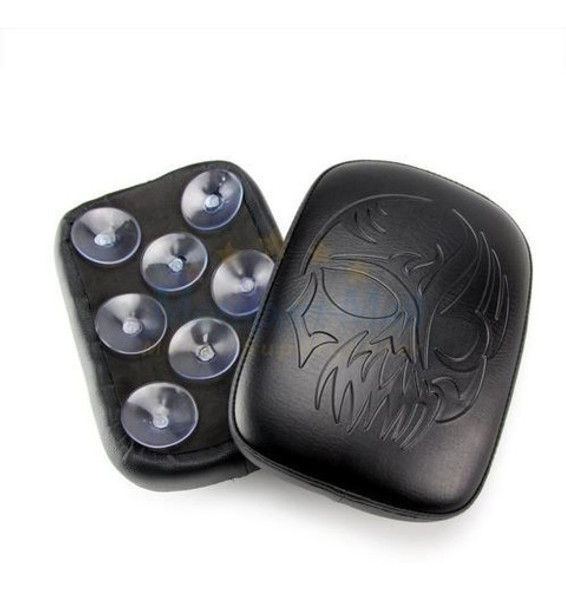 Moto Cuero Cráneo Pasajero Trasero Fender Cojín Asiento Para 1