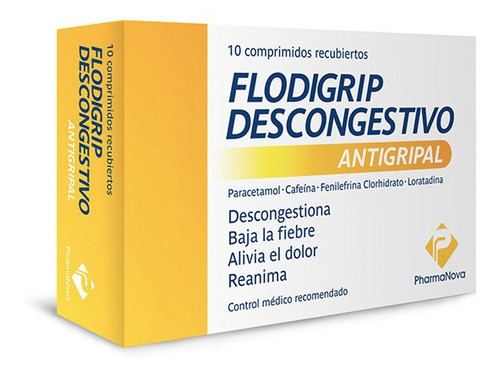 Flodigrip Descongestivo X 10 Comp (antigripal) - Pharmanova® 0