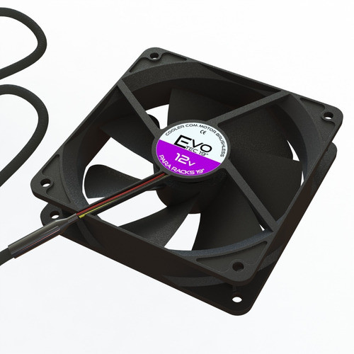 Kit Ventilador Rack 19  - 4 Ventiladores - Super Silencioso 1