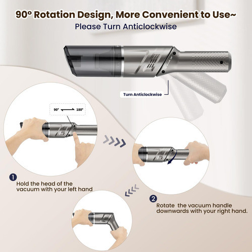 Aspiradora De Mano De Alta Potencia De 120 W, Aspiradora Por 1
