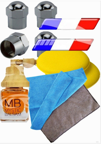 Kit Calcos,tapitas Autos,valvula,microfibra,pad,kit Lavado 0