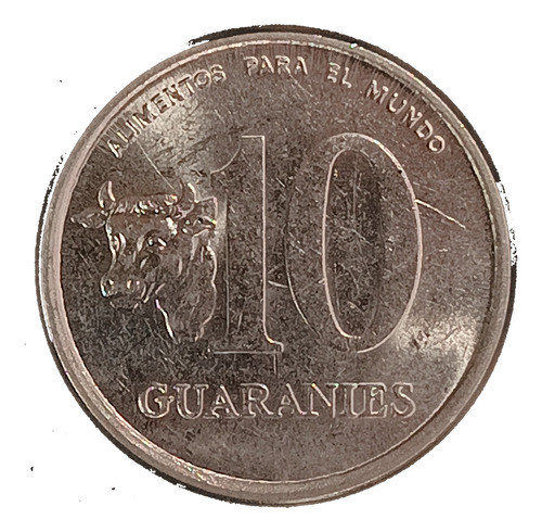 Paraguay 10 Guaranies 1980 Sc Km 167 Fao Vaca 0