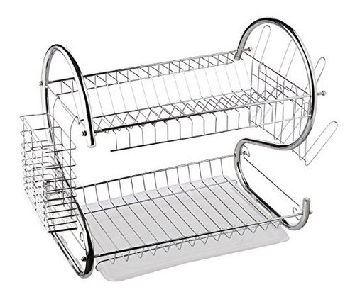 Better Chef Dr-16 Dish Rack De 2 Niveles, 16 Pulgadas, Chrom 0