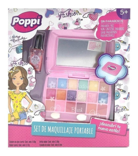 Maquillaje Infantil Para Nenas Con Espejo Sombras Esmalte 1