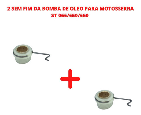 2 Sem Fim Da Bomba De Oleo Para Motosserra St 066/650/660 1
