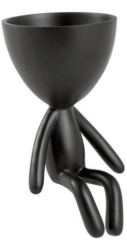 Mini Vaso Decorativo Poliresina Moove Preto 0