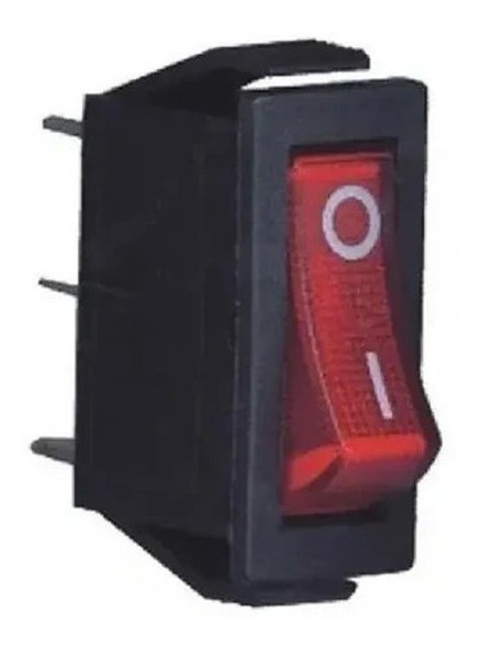 Llave Tecla 1 Polo 15a 250v On-off 32x14mm Luz Roja 0 Llave Tecla 1 Polo 15a 250v On-off 32x14mm Luz Roja 0