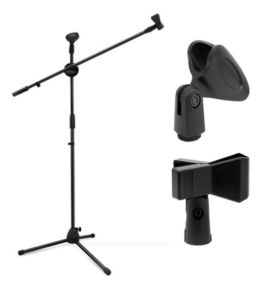 Soporte Trípode De Micrófono Ohuhu Dual C/clip Plegable 0