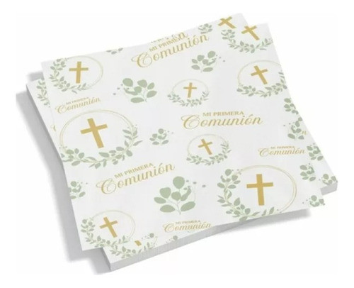 20 Servilletas De Papel Diseño Mi Comunión Cotillón 0