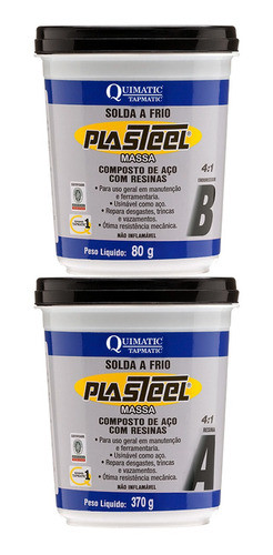Solda A Frio Plasteel Massa Tapmatic 4:1 0