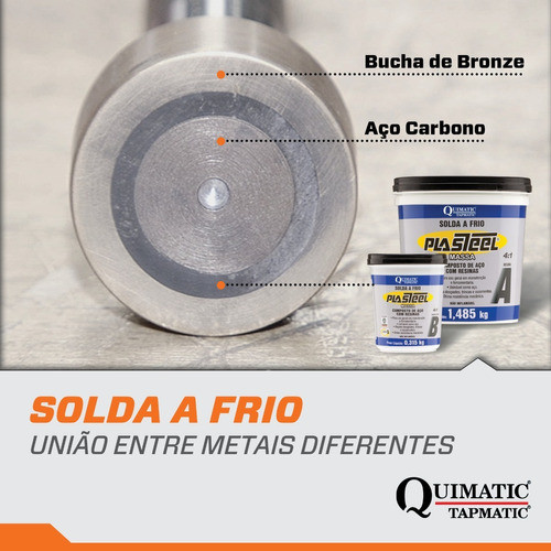 Solda A Frio Plasteel Massa Tapmatic 4:1 1