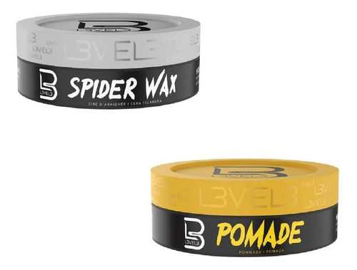Kit Shine Pomada + Spider Wax X150ml Level 3 0