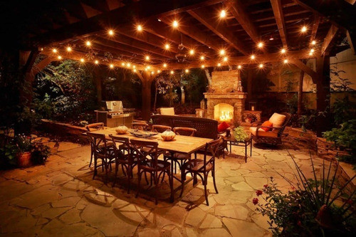 10mts Guirnalda De Luces Para Exterior Vintage Con 18 Focos. 1