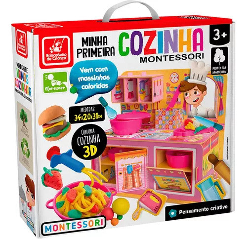 Minha Primeira Cozinha Infantil 3d Montessori 1