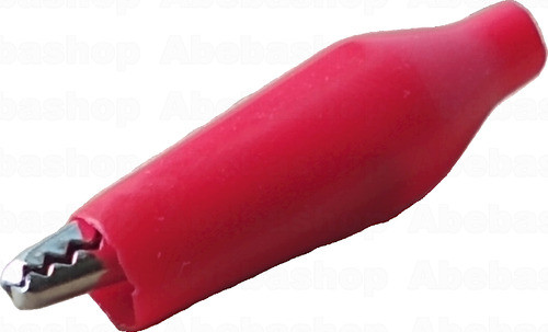 Clip Cocodrilo 35mm Rojo Multimetro Tester 0