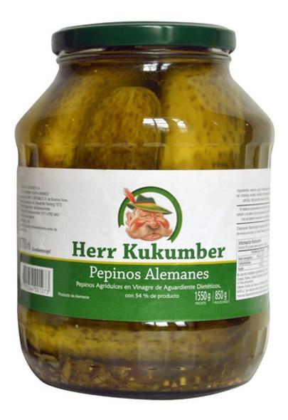 Pepinos Agridulces Herrkukumber X 1550 Pack X 2 Und Alemania 0