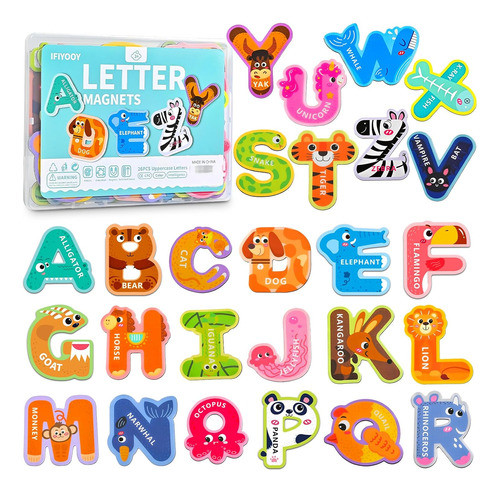 Juguetes Magnéticas Abc Para Bebés De 1 A , 26 Pcs 0