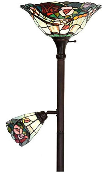 Bieye L10739 Lámpara De Pie Antorchiere Con Vitrales Estilo 0 Bieye L10739 Lámpara De Pie Antorchiere Con Vitrales Estilo 0
