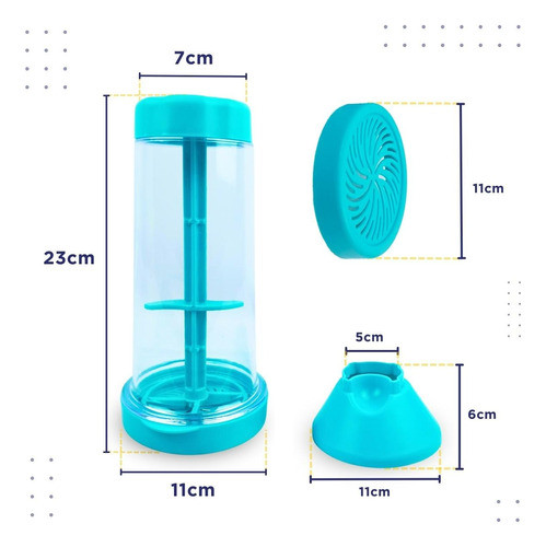 Tapioqueira Azul Peneira Polvilhador Armazena Beiju - Nybc 1