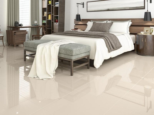 Porcelanato Pulido Piso Pared 58x58cm Avorio Beige Tecnogres 1