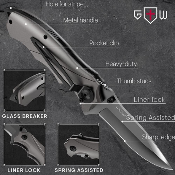 Navaja De Bolsillo Plegable, De Supervivencia | Grand Way 1