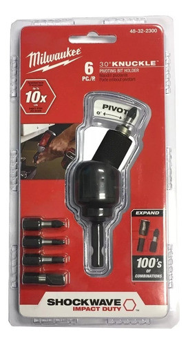Portapuntas Pivotante De Impacto 1/4  Milwaukee 48-32-2300 1