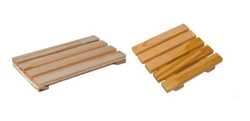 Set De Tablitas Bases De Madera Decoración Dispenser Jabón 0