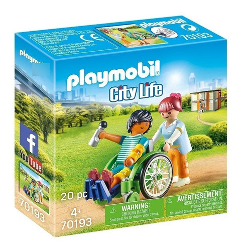 Playmobil Paciente Con Silla De Ruedas Art 70193 Loonytoys 0