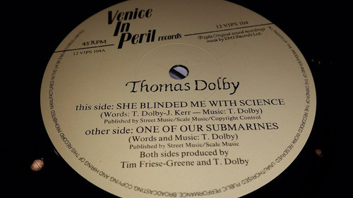 Thomas Dolby She Blinded Me With Science Vinilo Maxi Uk 1982 1