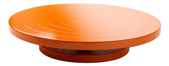 Roda De Banda Para Cerâmica Bolo Turntable 25cm Laranja 0