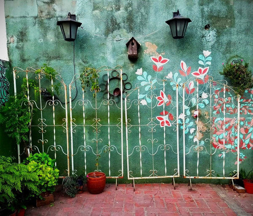 Reja Artística De Hierro Forjado, Para Decoración O Biombo 0