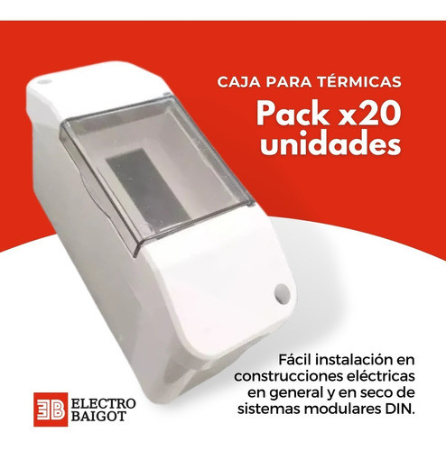 Caja Para Termicas De Embutir-exterior 1-2 Modulos 20u 1