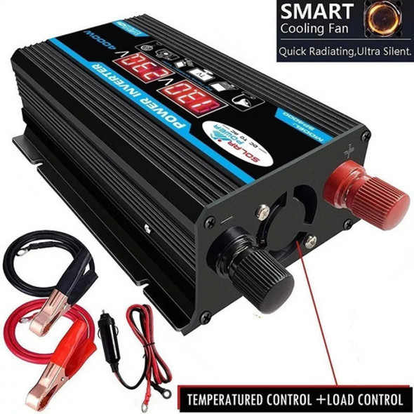 Inversor De Carro Digital Inteligente 2 Usb 12v A 220v 4000w 1
