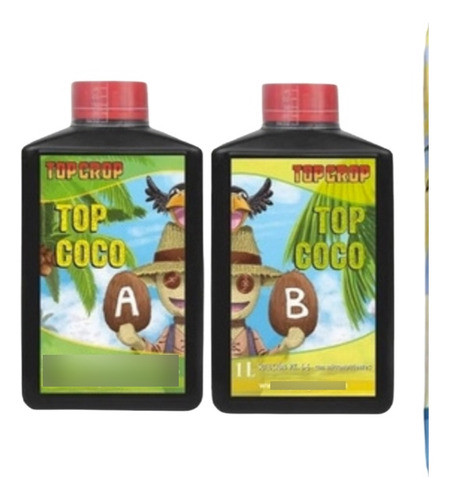 Top Coco A + Top Coco B - 1 Litro / Top Crop Fibra De Coco 0