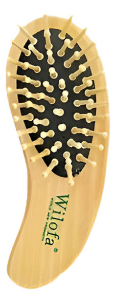 Wilofa Madera Oval Forma Pelo Peine Cepillo Spa Masaje Cepil 0