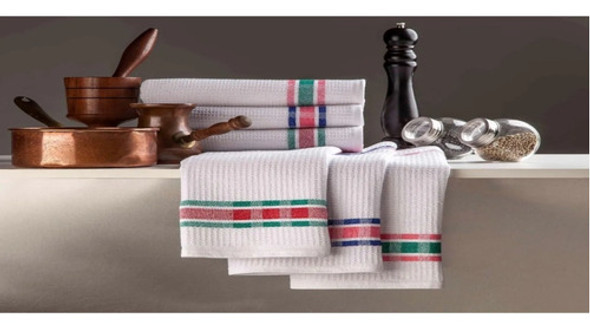 Repasadores Docena Nido Jackard Blanco 50*60cms 12 Unidades 0