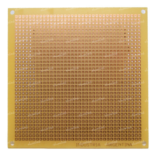 4 Plaquetas Experimentales Perforada Fenolico 10x10cm Pcb 0