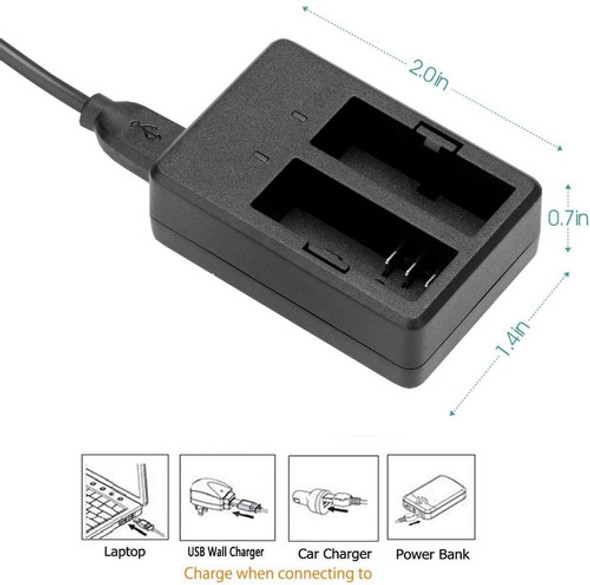 1bateria 900 Mha Cámara Deportiva + Cargador De Pared Haedo 1